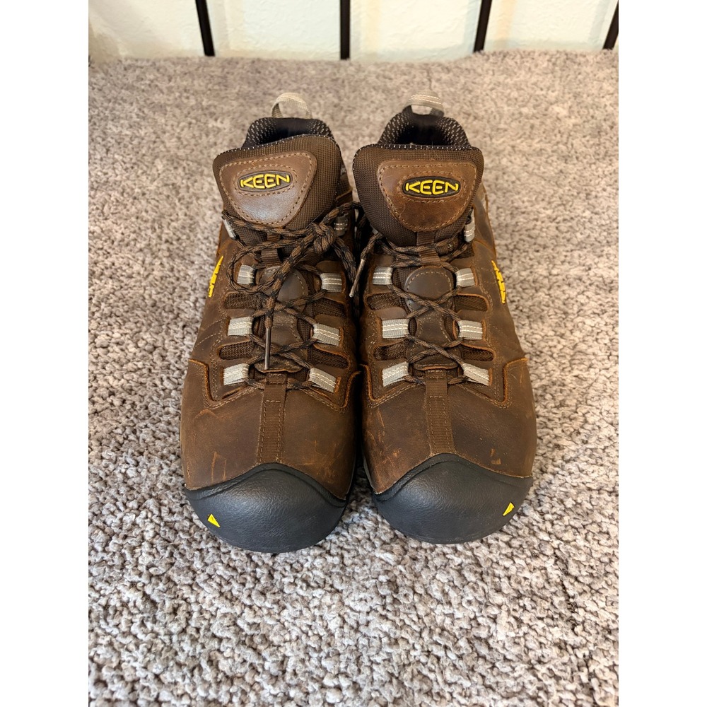 Keen Utility Work Shoes 13EE Brown Leather Safety Toe Rugged Utility